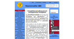 Desktop Screenshot of hausverwalter-abc.de