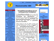 Tablet Screenshot of hausverwalter-abc.de